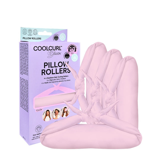 Glov Pillow Rollers wałki do kręcenia włosów na zimno Pink 4szt