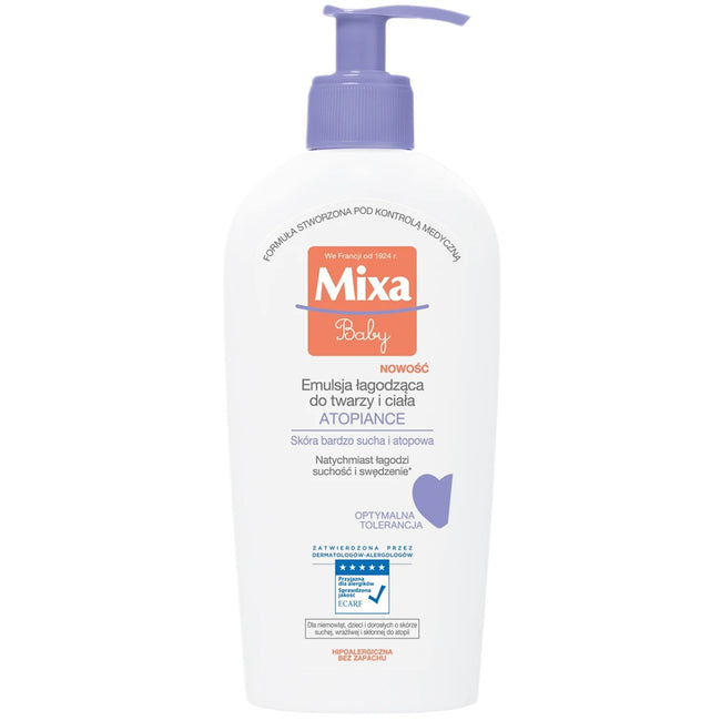 MIXA Baby Atopiance emulsja łagodząca do twarzy i ciała 250ml