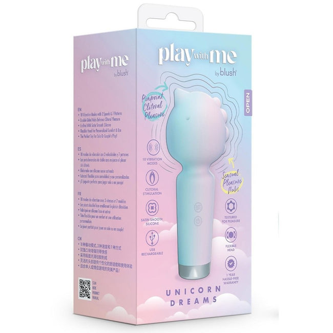 Blush Play with Me Unicorn Dreams wibrator różdżkowy Multicolors