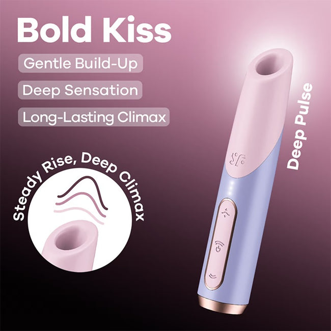 Satisfyer Bold Kiss bezdotykowy stymulator łechtaczki Violet