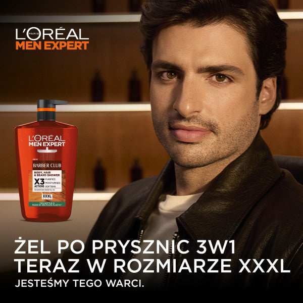 L'Oreal Paris Men Expert Barber Club 3w1 żel do mycia ciała włosów i brody 1000ml