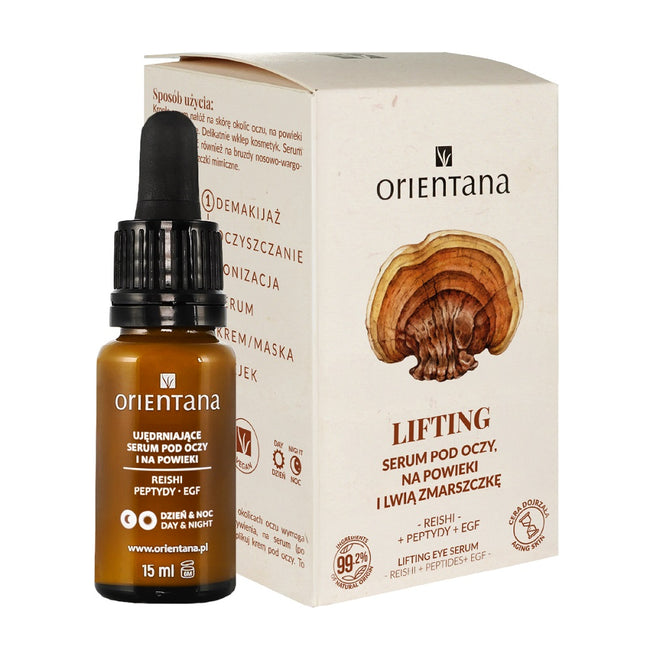 ORIENTANA Serum pod oczy i na powieki Reishi i Peptydy 15ml