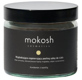 Mokosh Wygładzająco-regenerujący peeling solny do ciała Kardamon z wanilią 300g