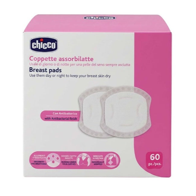 Chicco wkładki laktacyjne z powłoką antybakteryjną 60szt