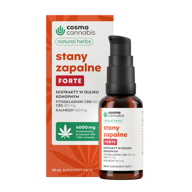 Cosma Cannabis Stany Zapalne Forte suplement diety 30ml