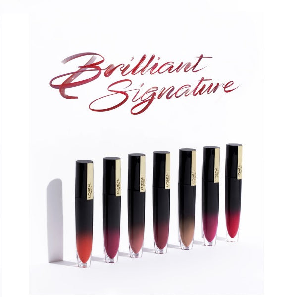 L'Oreal Paris Brilliant Signature Shiny Liquid Lipstick błyszcząca pomadka w płynie