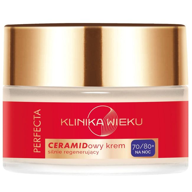 Perfecta Klinika Wieku ceramidowy krem silnie regenerujący na noc 70/80+ 50ml