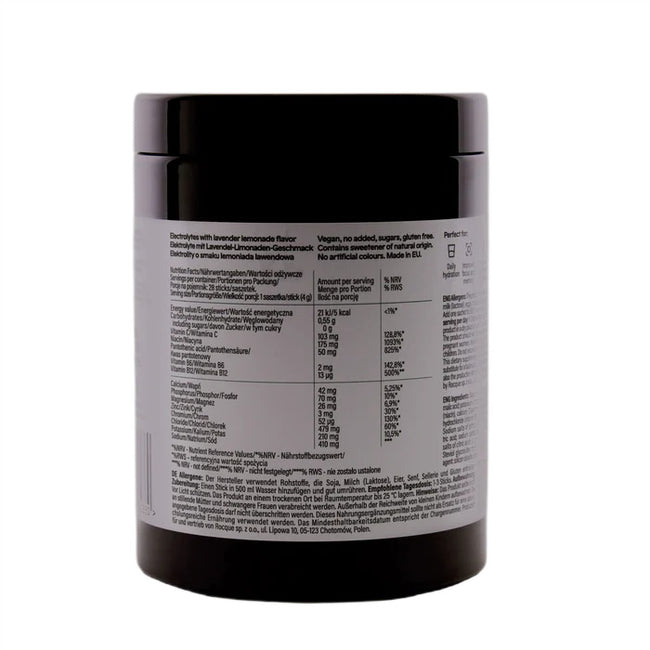 ROCQUE Hydrating Daily Electrolyte Blend nawadniająca mieszanka elektrolitów Lawendowa Lemoniada 28x4g