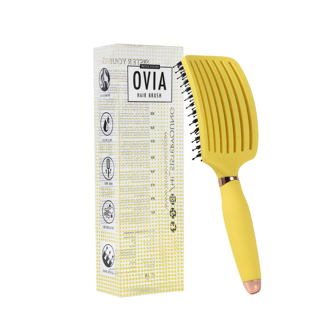 Sister Young Ovia Hair Brush szczotka do włosów z włosiem dzika Lemon