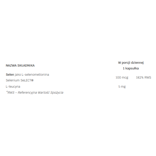 LABS212 L-selenomethionine suplement diety 120 kapsułek