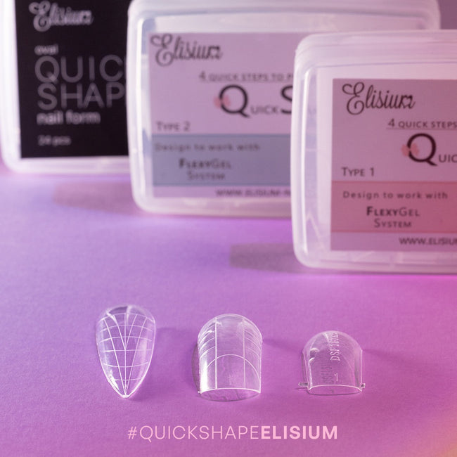 Elisium Quick Shape Nail Form formy do przedłużania paznokci Type1 120 szt.