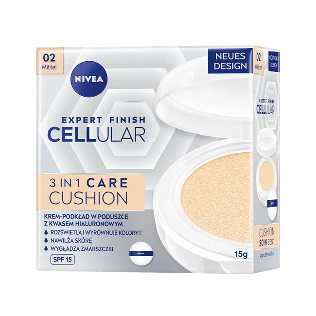Nivea Expert Finish Cellular 3in1 Care Cushion krem-podkład w poduszce SPF