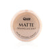 Quiz Cosmetics Matte Translucent Powder transparentny puder matujący