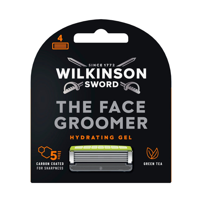 Wilkinson The Face Groomer wkład z 5 ostrzami i żelem nawilżającym 4szt