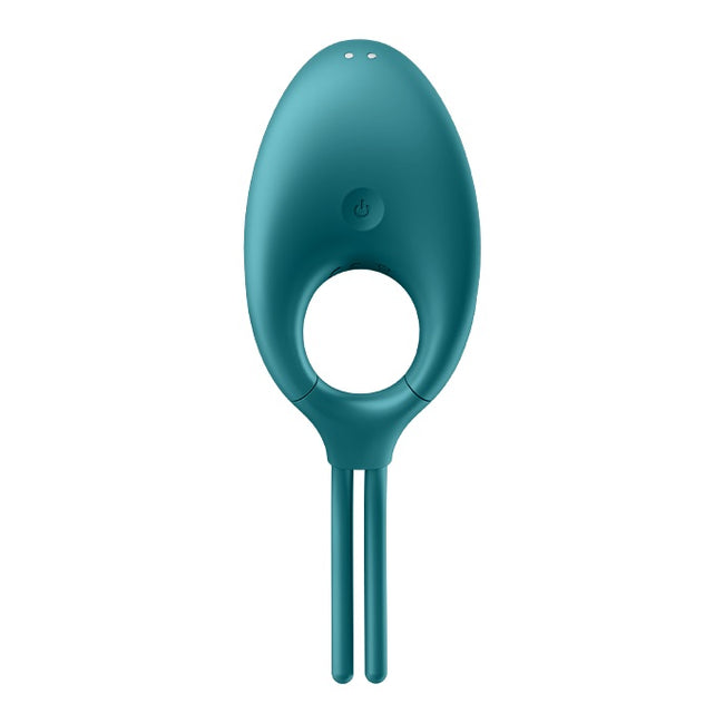 Satisfyer Swordsman wibrujący pierścień na penisa Green