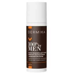 Dermika 100% for Men silnie regenerujący krem przeciw zmarszczkom i głębokim bruzdom 60+ 50ml