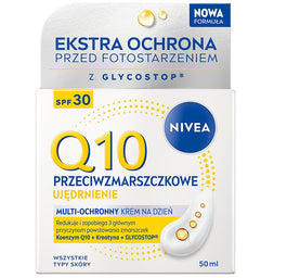 Nivea Q10 Przeciwzmarszczkowe Ujędrnienie krem na dzień SPF30 50ml