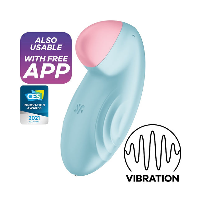 Satisfyer Tropical Tip wibrator stymulujący łechtaczkę Light Blue
