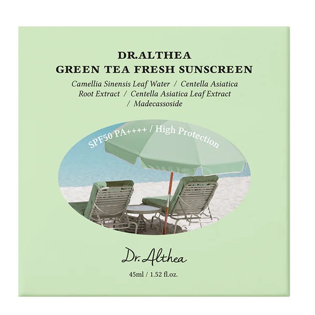 Dr. Althea Green Tea Fresh Sunscreen SPF50 PA++++ łagodzący krem przeciwsłoneczny 45ml
