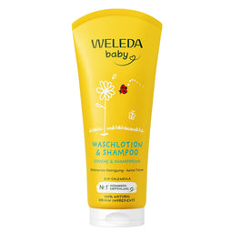 Weleda Baby szampon i płyn do mycia ciała z nagietkiem lekarskim 200ml