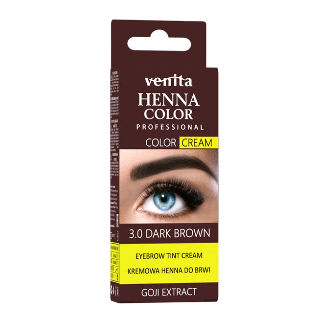 Venita Henna Color Cream henna do brwi i rzęs w kremie 1.1 Grafit
