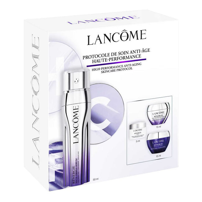 Lancome Renergie zestaw serum do twarzy 50ml + krem na dzień 15ml + krem pod oczy 5ml + krem na noc 15ml