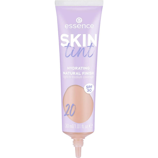 Essence Skin Tint nawilżający krem koloryzujący o lekkim i średnim kryciu SPF30 20 30ml