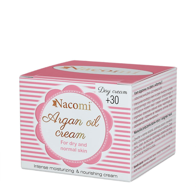 Nacomi Arganowy krem na dzień z witaminą E +30 50ml