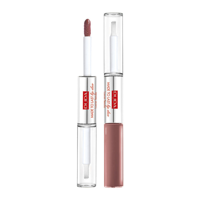 Pupa Milano Made To Last Lip Duo wodoodporna pomadka w płynie i błyszczyk  2x4ml