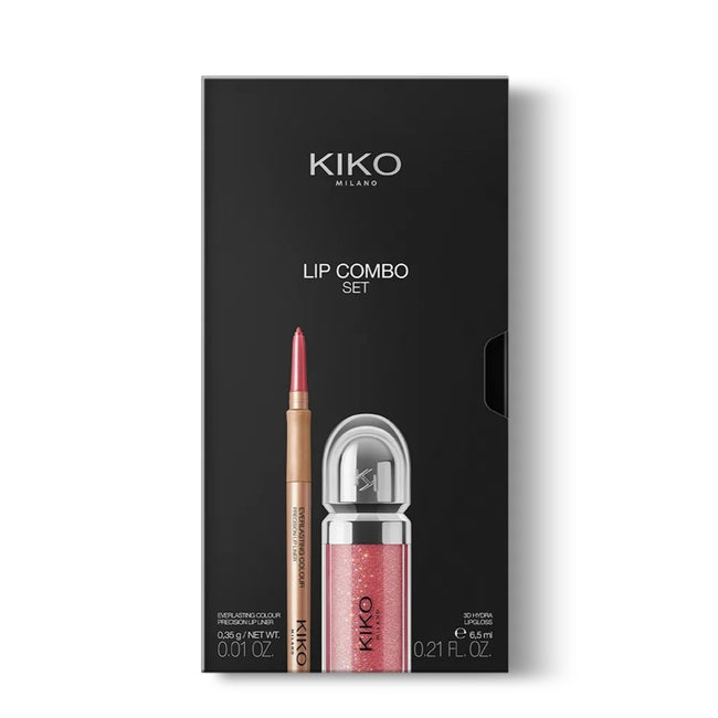 KIKO Milano Lip Combo Set zestaw nawilżający błyszczyk i dopasowana konturówka