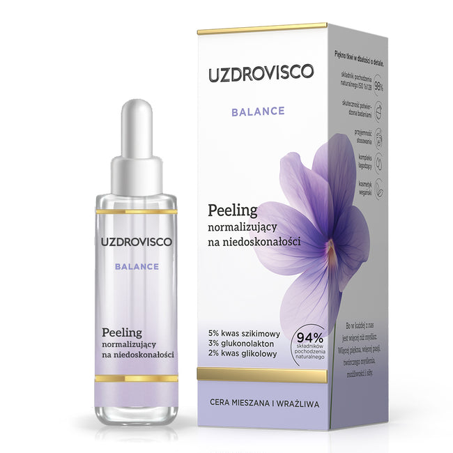 UZDROVISCO Balance peeling normalizujący na niedoskonałości 30ml