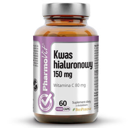 Pharmovit Kwas hialuronowy 150mg suplement diety 60 kapsułek