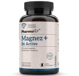 Pharmovit Magnez + B6 Active suplement diety 120 kapsułek