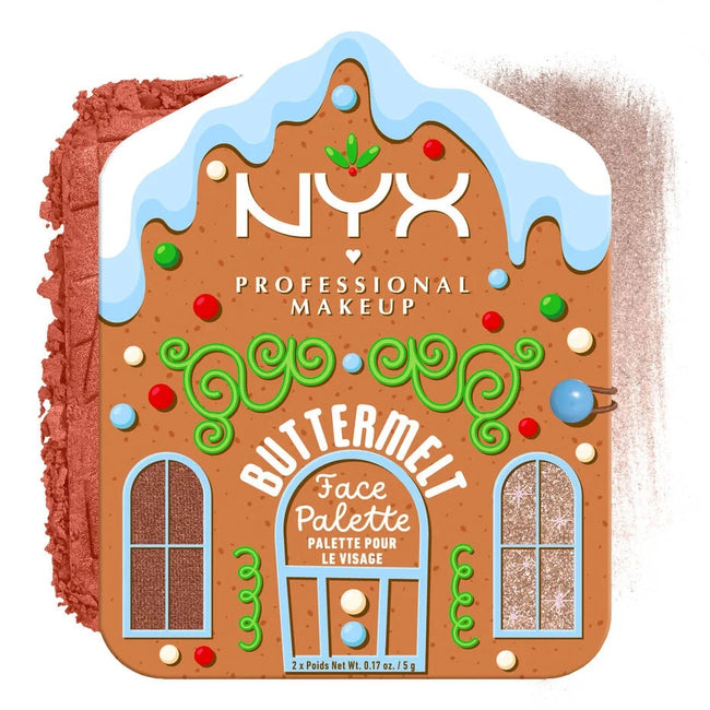 NYX Professional MakeUp Holiday Buttermelt Face Palette paletka do makijażu