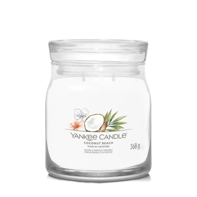 Yankee Candle Średnia świeca zapachowa Coconut Beach 368g