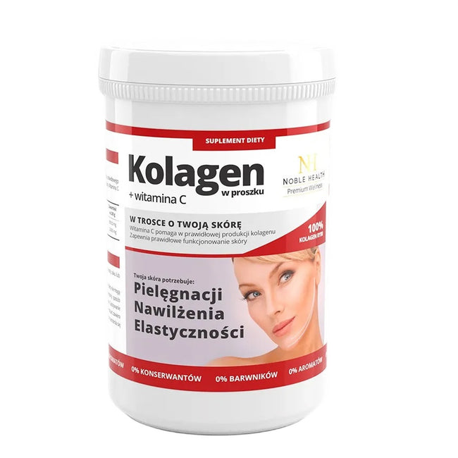 Noble Health Kolagen + witamina C w proszku suplement diety 100g