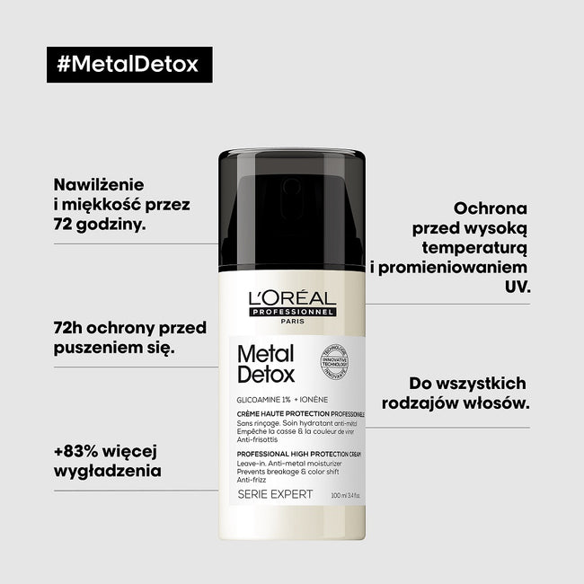 L'Oreal Professionnel Serie Expert Metal Detox ochronny krem bez spłukiwania 100ml