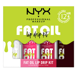 NYX Professional MakeUp Fat Oil Lip Drip Kit zestaw olejków do ust 4x4.8ml