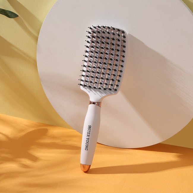 Sister Young Ovia Hair Brush szczotka do włosów z włosiem dzika Nude