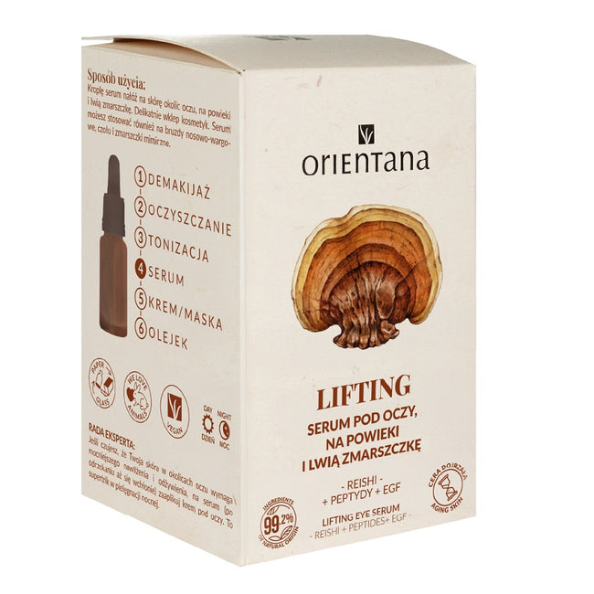 ORIENTANA Serum pod oczy i na powieki Reishi i Peptydy 15ml