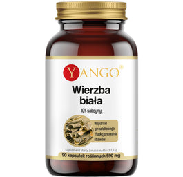 Yango Wierzba biała 10% salicyny suplement diety 90 kapsułek