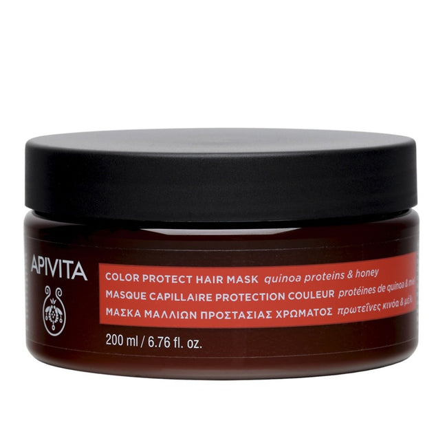Apivita Color Protect Hair Mask maska chroniąca kolor włosów z Proteinami Quinoa i Miodem 200ml