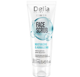 Delia Clean Skin normalizująco-nawilżający peeling do twarzy 250ml