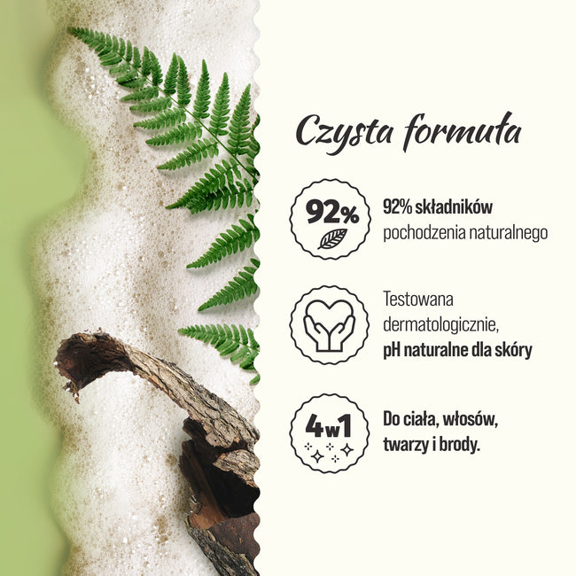 Le Petit Marseillais Nature For Men żel pod prysznic 4w1 Drzewo Cade & Paproć 400ml