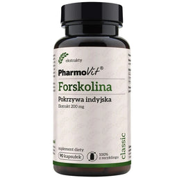 Pharmovit Forskolina Pokrzywa indyjska 200 mg suplement diety 90 kapsułek