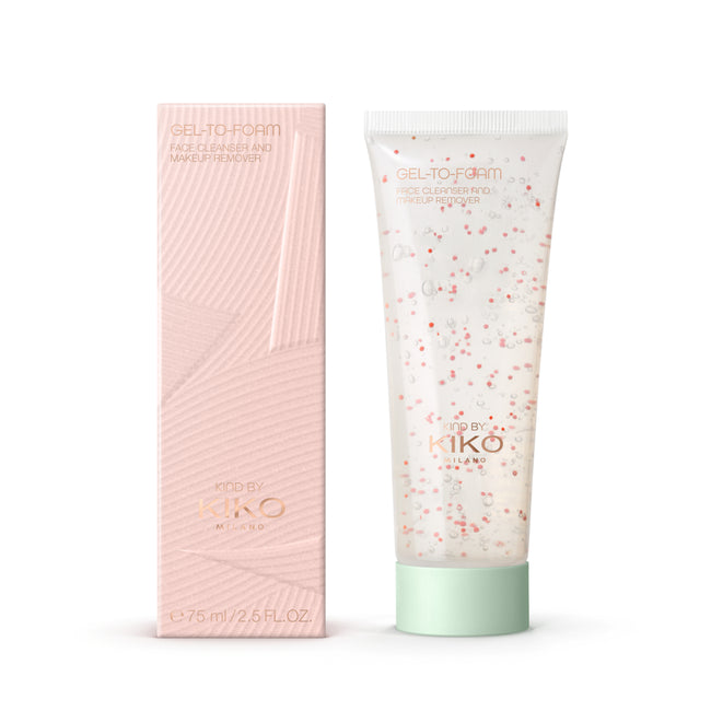 KIKO Milano Kind by KIKO Gel-to-Foam Face Cleanser And Makeup Remover preparat do oczyszczania twarzy i demakijażu 2w1 75ml