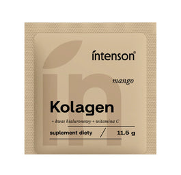 Intenson Kolagen + Witamina C + Kwas Hialuronowy suplement diety Mango 11.5g