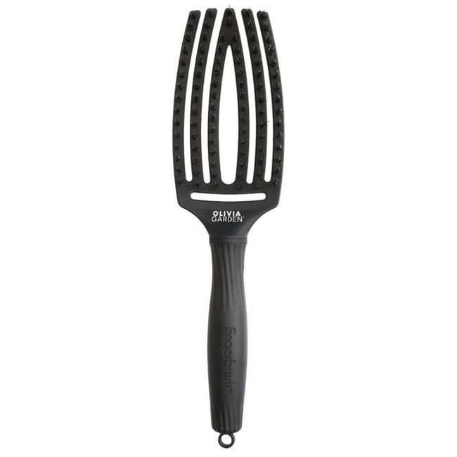 Olivia Garden FingerBrush Combo Medium szczotka do włosów Full Black
