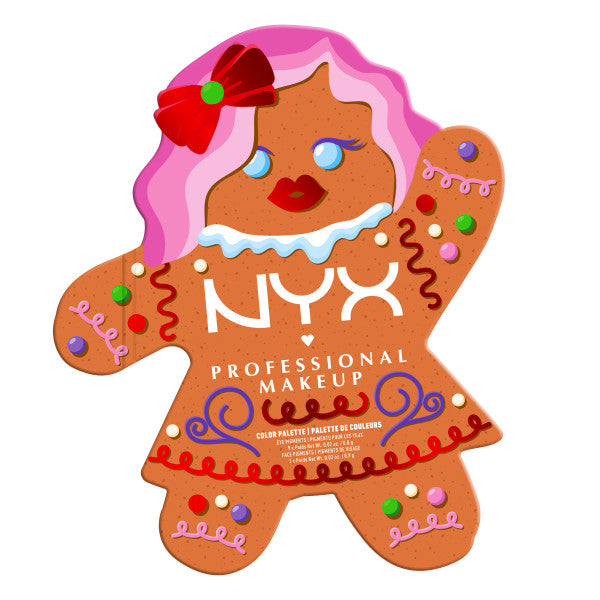 NYX Professional MakeUp Holiday Gingerbaddie Palette paleta cieni do powiek 10x0.8g