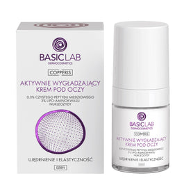 BasicLab Copperis aktywnie wygładzający krem pod oczy na dzień 18ml